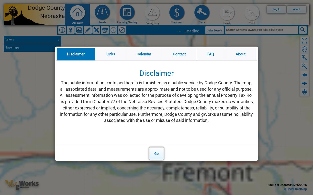 Fremont neighbors Dodge County gWorks parcel viewer