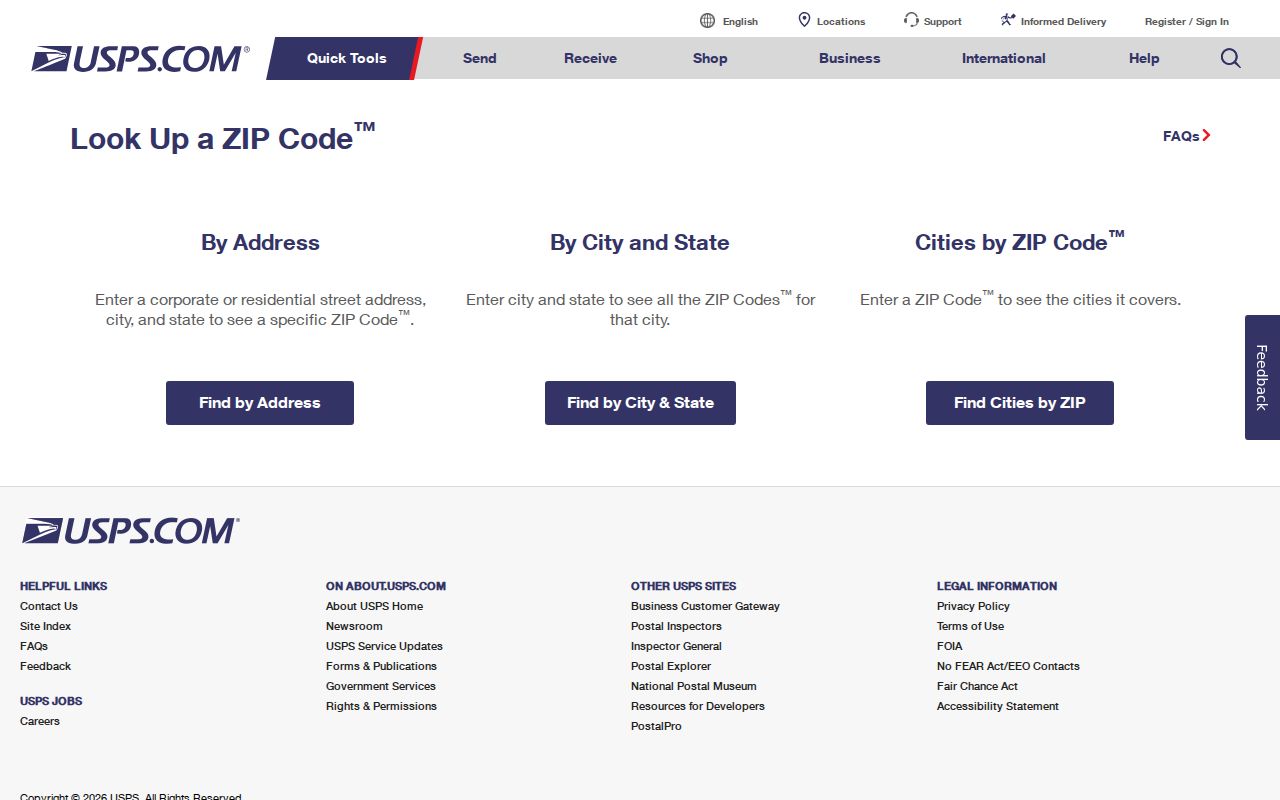 Fremont ZIP code directory USPS ZIP lookup options